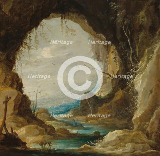 Vista from a Grotto, early 1630s. Creator: David Teniers II.