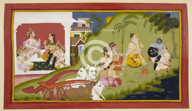 Visvamitra tells a story, 1712.  Creator: Unknown.