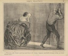 V'la une p'tite femme qu'est pas paresseuse ..., 19th century. Creator: Honore Daumier