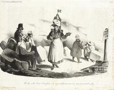 V'la, v'la l'coco! il est frais..., 1833. Creator: Honore Daumier