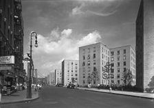 Vladeck Houses, Madison St., New York City, 1941. Creator: Gottscho-Schleisner, Inc
