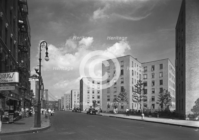 Vladeck Houses, Madison St., New York City, 1941. Creator: Gottscho-Schleisner, Inc.