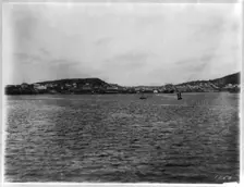 Vladivostok - panoramic view from harbor Artist: Jackson, William Henry (1843-1942)
