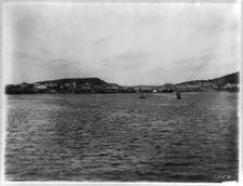 Vladivostok - panoramic view from harbor Artist: Jackson, William Henry (1843-1942)