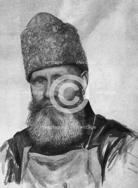 Vladimir Fyodorovich Dzhunkovsky (1865-1938) in the Taganka Prison, 1919-1920. Artist: Anonymous  