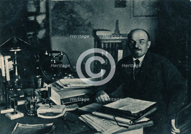'Vladimir Ilich Lenin, Russian Bolshevik leader, Moscow, Russia, 7th October', 1922. Artist: Unknown.