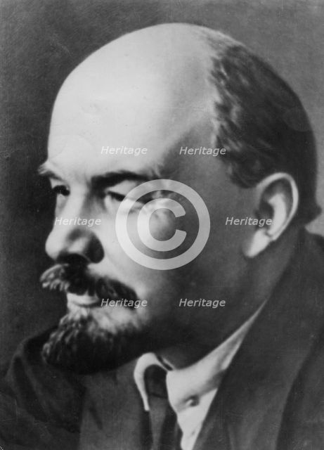 Vladimir Ilich Ulyanov (Lenin), Russian Bolshevik revolutionary and politician.  Creator: Unknown.