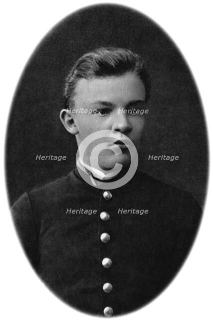 Vladimir Ulyanov (Lenin) as a grammar school pupil, Simbirsk, Russia, 1879. Artist: Unknown