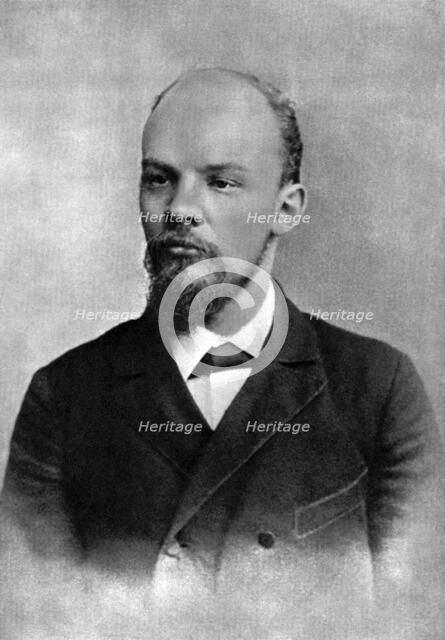 Vladimir Ulyanov (Lenin), Russian Bolshevik revolutionary, St Petersburg, Russia, February 1897. Artist: Unknown