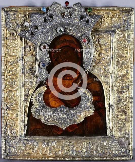 Vladimir's Mother of God, 1781. Creator: School of the Yaroslavl region.