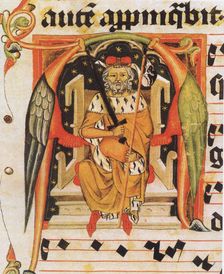 Vratislaus II of Bohemia (from the Vysehrad antiphonary). Artist: Anonymous