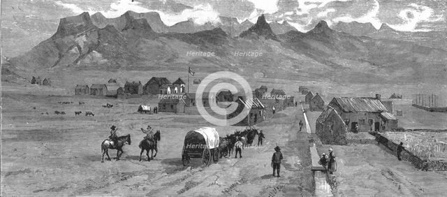 'Vrijheid, the intended capital of the new Dutch annexation in Zululand, South Africa', 1886.  Creator: Unknown.