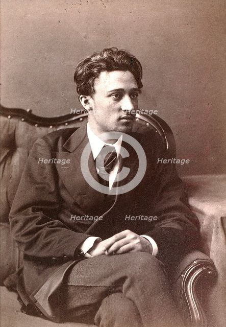 Vsevolod Garshin, Russian author, late 1870s. Artist: William Andreevich Carrick