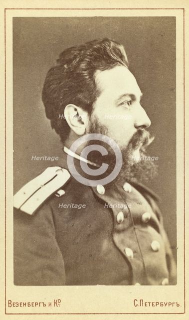 Vsevolod Vladim irovich Krestocki¯i?, head-and-shoulders portrait, facing..., between 1880 and 1886. Creator: Unknown.