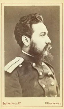 Vsevolod Vladim irovich Krestocki¯i?, head-and-shoulders portrait, facing..., between 1880 and 1886. Creator: Unknown