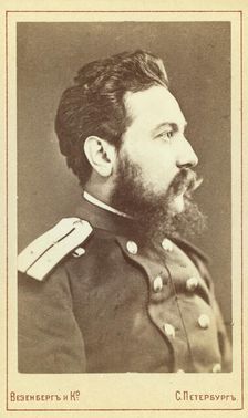 Vsevolod Vladim irovich Krestocki¯i?, head-and-shoulders portrait, facing..., between 1880 and 1886. Creator: Unknown