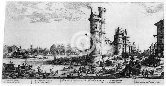 'Vue Ancienne de Paris', c1615-1635 (1924). Artist: Jacques Callot
