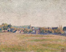 Vue d'Eragny, 1892. Creator: Lucien Pissarro