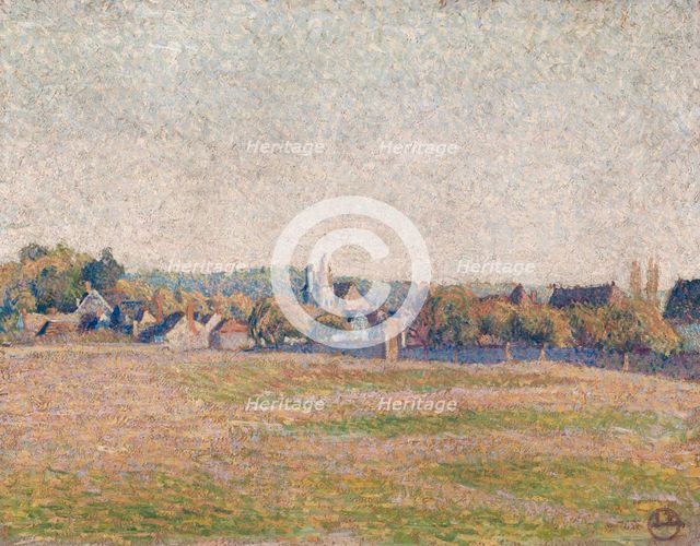 Vue d'Eragny, 1892. Creator: Lucien Pissarro.