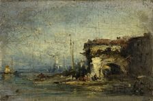 Vue d'Italie : la vieille porte. Creator: Felix Francois Georges Philibert Ziem