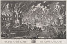 Vue d'un embrasement, 18th century. Creator: Quentin Pierre Chedel