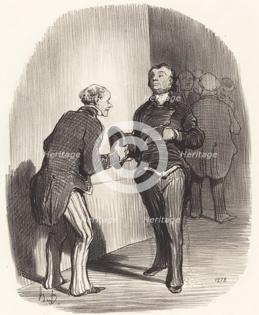 Vue d'une antichambre ministérielle, sous n'importe quel gouvernement, 1849. Creator: Honore Daumier.
