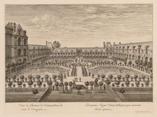 Vue du Château de Fontainebleau, du côté de lOrangerie, 1679. Creator: Israël Silvestre (French, 1621-1691)