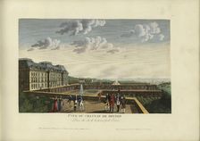 Vue du château de Meudon, prise du côté de la principale entrée, 1817-1824. Creator: Courvoisier-Voisin, Henri (1757-1830)