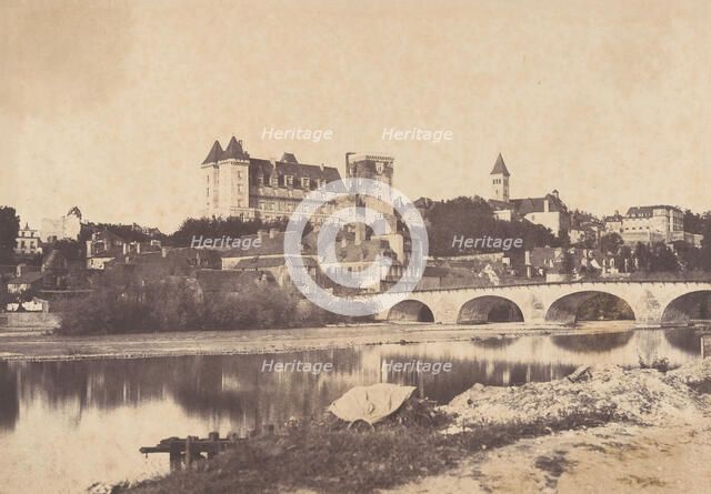 Vue du château de Pau, 1853. Creator: Joseph Vigier.