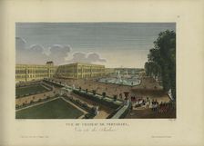 Vue du château de Versailles, du côté des jardins, 1817-1824. Creator: Courvoisier-Voisin, Henri (1757-1830)