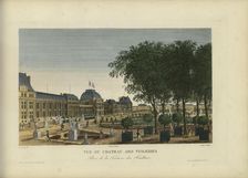 Vue du château des Tuileries, prise de la Terrasse des Feuillants, 1817-1824. Creator: Courvoisier-Voisin, Henri (1757-1830)