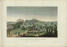 Vue du cimetière du Père de Lachaise prise de l'entrée, 1817-1824. Creator: Courvoisier-Voisin, Henri (1757-1830)