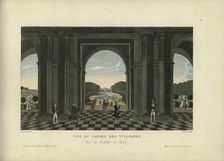 Vue du jardin des Tuileries, prise du vestibule du Palais, 1817-1824. Creator: Courvoisier-Voisin, Henri (1757-1830)