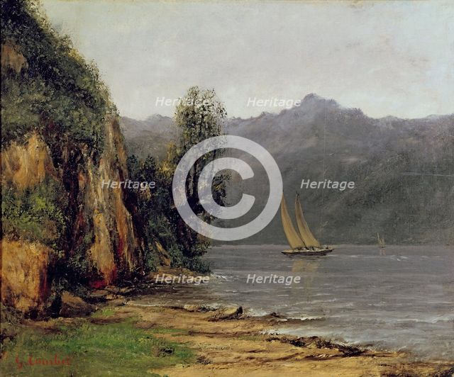 Vue du Lac Leman, ca 1873-1877.
