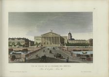 Vue du Palais de la Chambre des Députés, Prise de la Place Louis XV, 1817-1824. Creator: Courvoisier-Voisin, Henri (1757-1830)