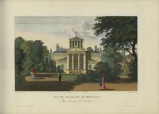 Vue du pavillon de Monceau, prise du côté de l'entrée, 1817-1824. Creator: Courvoisier-Voisin, Henri (1757-1830)