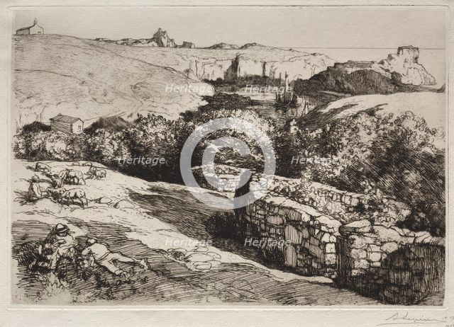 Vue du Port de la Meule, 1907. Creator: Auguste Louis Lepère (French, 1849-1918).