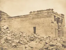 Vue du pronaos du Temple de Dandour (Tropique du Cancer), April 7, 1850. Creator: Maxime du Camp
