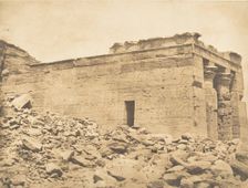 Vue du pronaos du Temple de Dandour (Tropique du Cancer), April 7, 1850. Creator: Maxime du Camp