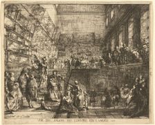Vue du Salon du Louvre en l'annee 1753, 1753. Creator: Gabriel de Saint-Aubin