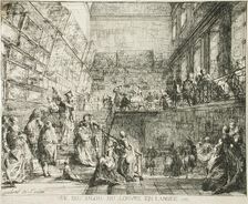Vue du Salon du Louvre en l'année 1753, 1753. Creator: Gabriel de Saint-Aubin