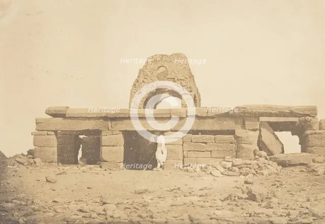 Vue du Temple d'Amada - Coupole ruinée d'une Eglise Copte, April 2, 1850. Creator: Maxime du Camp.