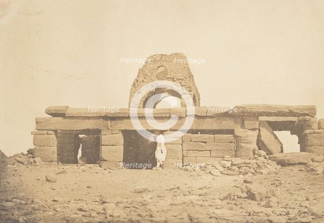 Vue du Temple d'Amada - Coupole ruinée d'une Eglise Copte, April 2, 1850. Creator: Maxime du Camp.