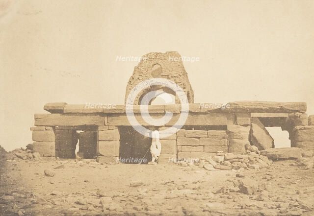Vue du Temple d'Amada - Coupole ruinée d'une Eglise Copte, April 2, 1850. Creator: Maxime du Camp.