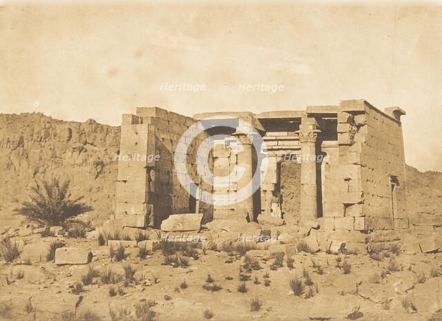 Vue du Temple de Tafah (Taphis), April 9, 1850. Creator: Maxime du Camp.