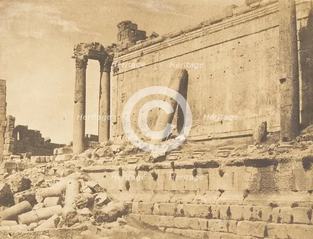 Vue du Temple de Jupiter, à Baâlbek (Héliopolis), September 15, 1850. Creator: Maxime du Camp.
