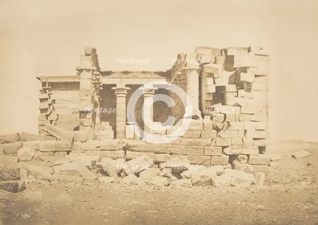 Vue du Temple de Maharakka (Hiéra-Sycaminos), April 5, 1850. Creator: Maxime du Camp.