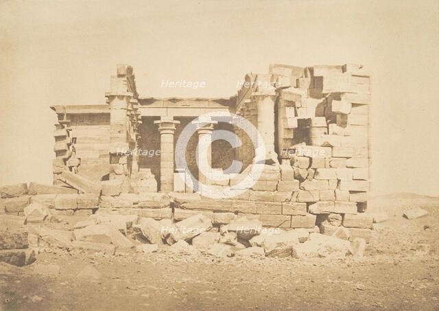 Vue du Temple de Maharakka (Hiéra-Sycaminos), April 5, 1850. Creator: Maxime du Camp.