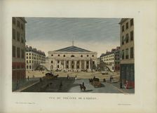 Vue du théâtre de l'Odéon, 1817-1824. Creator: Courvoisier-Voisin, Henri (1757-1830)