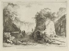 Vue du Tombeau de Virgile from Differentes vues dessiné d'après nature... dans les..., 18th century. Creator: Adélaide Allou